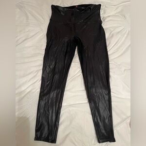 Women’s SPANX Faux Leather Black High-Waisted Leggings
